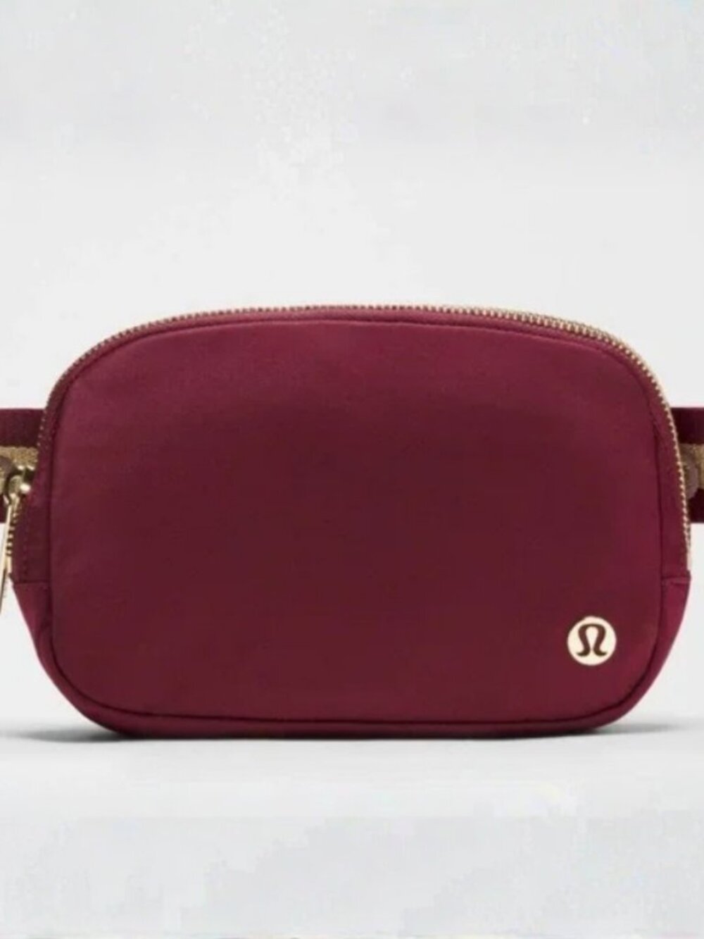👜 Lululemon Everywhere Belt Bag 1L Warp Burgundy / Gold Wordmark – Special Edit